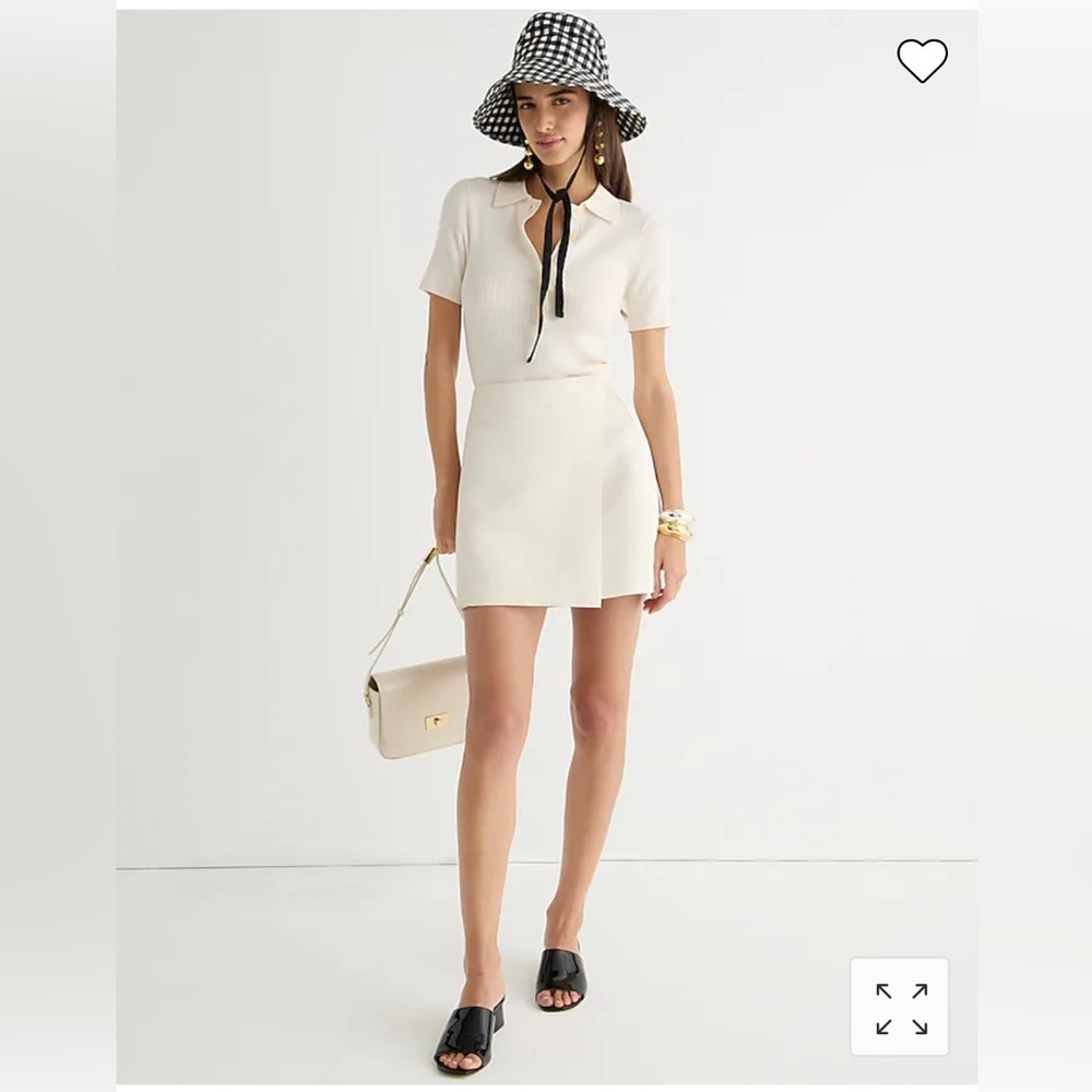 J Crew Satin Faux-Wrap Skirt - Limited-edition Satin (NWT) - Size 0 (Women’s)